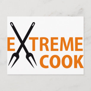 extreme cook postcard