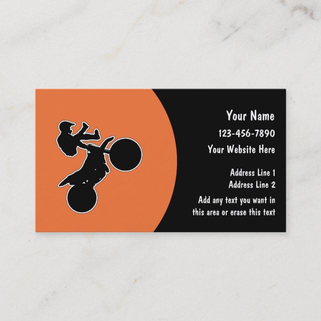 Extreme Cycling Business Cards (Front)