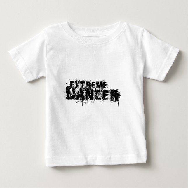 Extreme Dancer Black Baby T-Shirt (Front)