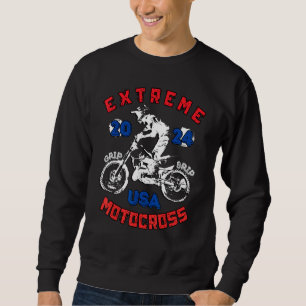 Extreme Dirt Bike Motocross Rider 2024 Design Sweatshirt