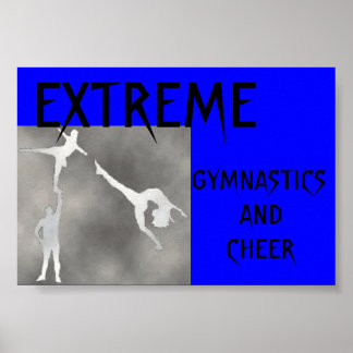 EXTREME GYMNASTICS AND CHEER POSTER