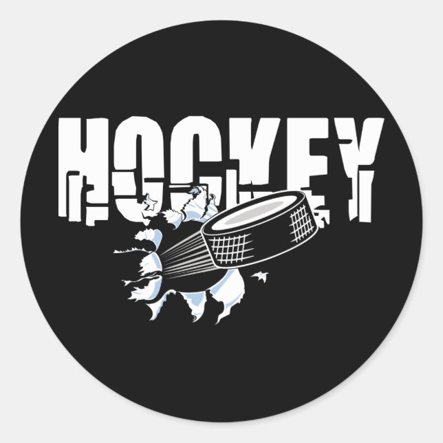 Extreme Hockey Classic Round Sticker (Front)