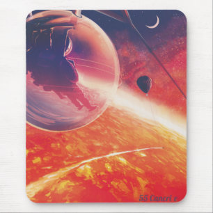 Extreme Hot Air Balloon on Volcanic Hellscape Mouse Mat