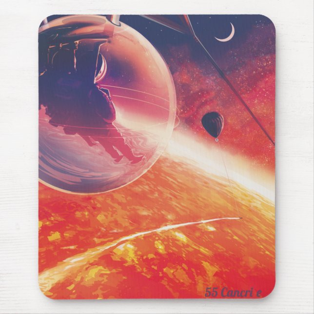 Extreme Hot Air Balloon on Volcanic Hellscape Mouse Mat (Front)