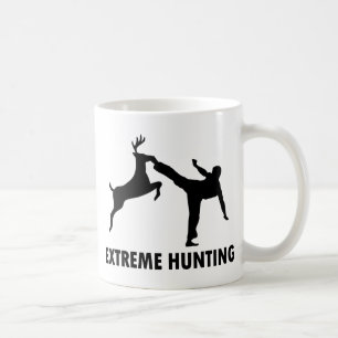 Extreme Hunting Deer Karate Kick Coffee Mug