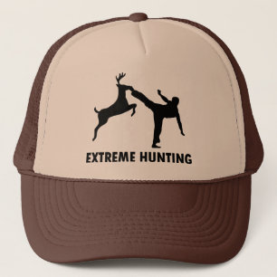 Extreme Hunting Deer Karate Kick Trucker Hat