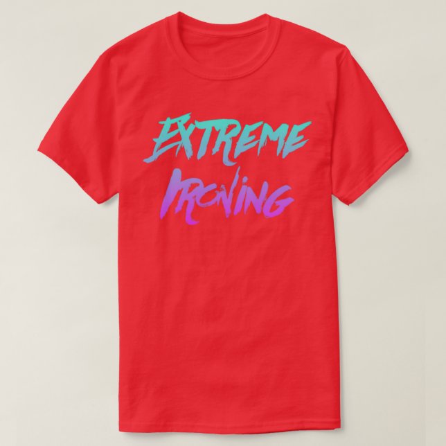 Extreme Ironing 11 T-Shirt (Design Front)