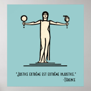 Extreme Justice French Vintage Quote Terence Poster