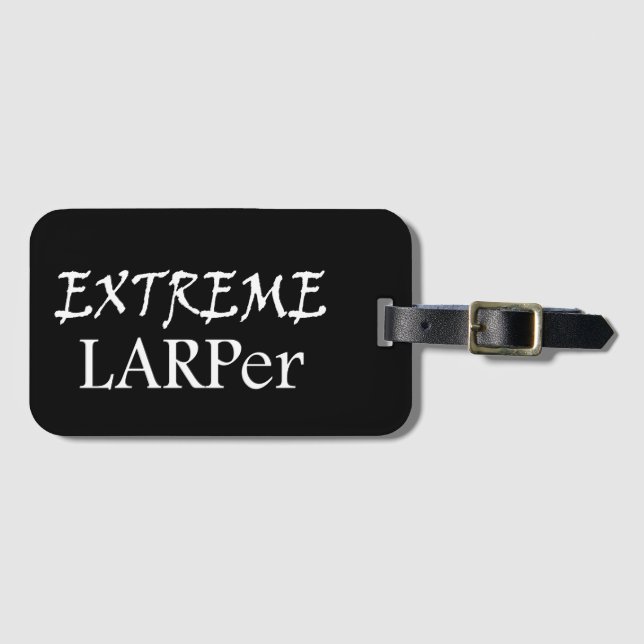 Extreme Larper Luggage Tag (Front Horizontal)