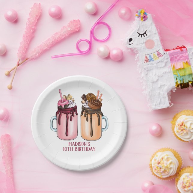 Extreme Milkshakes Birthday Party Paper Plate (Party)