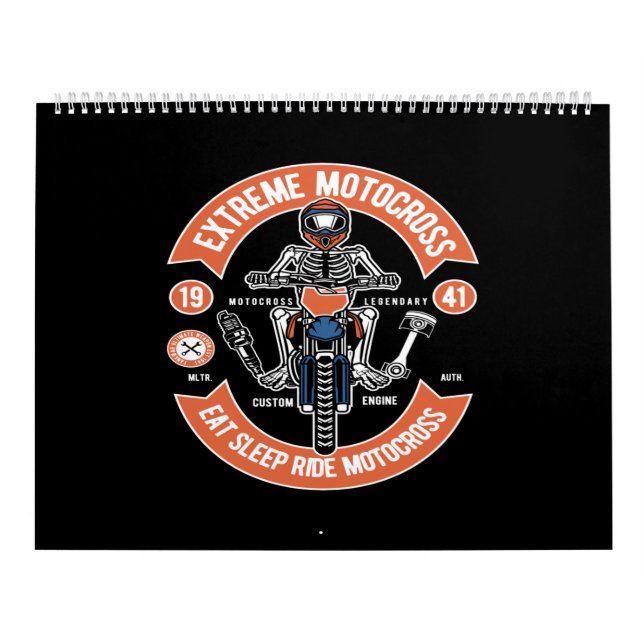 extreme motocross eat sleep ride motocross calendar (Cover)