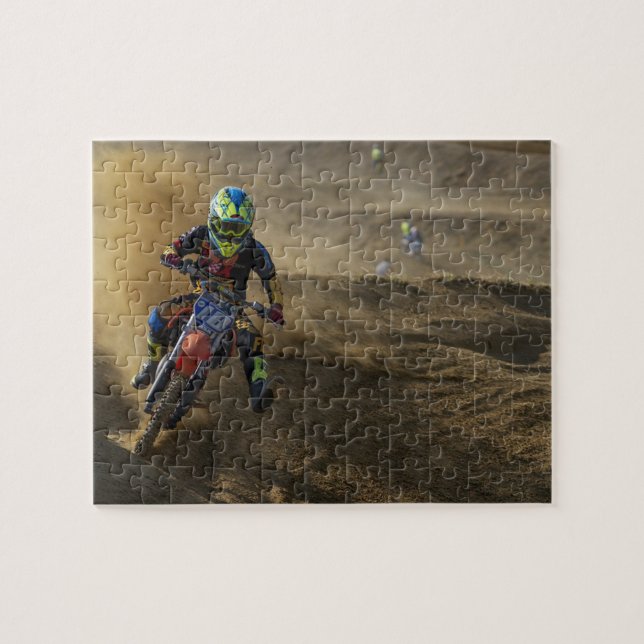 Extreme Motocross Motorcycle Motorsport Bike Jigsaw Puzzle (Horizontal)
