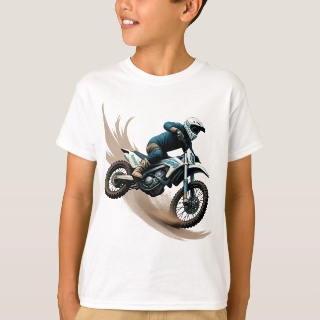 Extreme Motocross Rider Feel the Thrill Tee (Front)