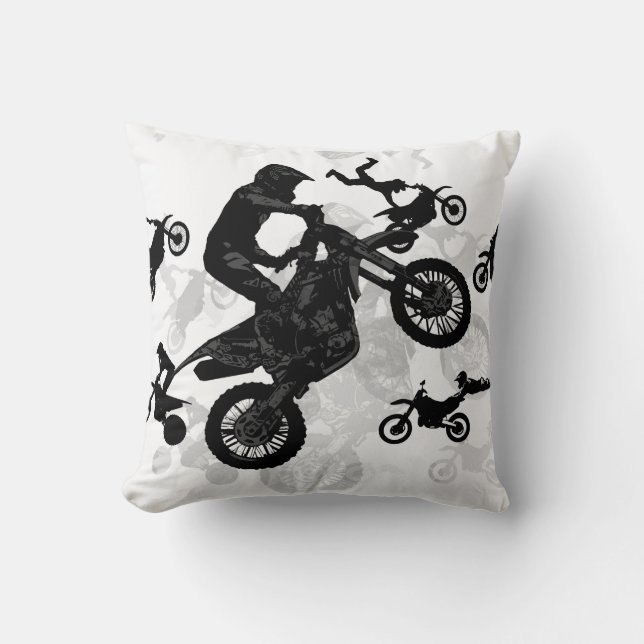 Extreme Motocross Stuntmen Cushion (Front)