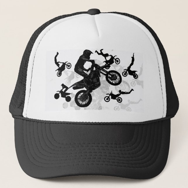 Extreme Motocross Stuntmen Trucker Hat (Front)