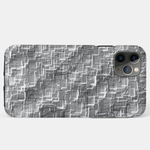 Extreme overlay mess of grey embossed squares iPhone 11 pro max case