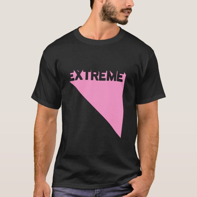 Extreme Pink Modern Gym Fitness Workout Gym Traini T-Shirt (Front)