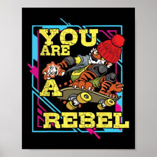 Extreme Rebel Motivation Skateboarding Lance Train Poster