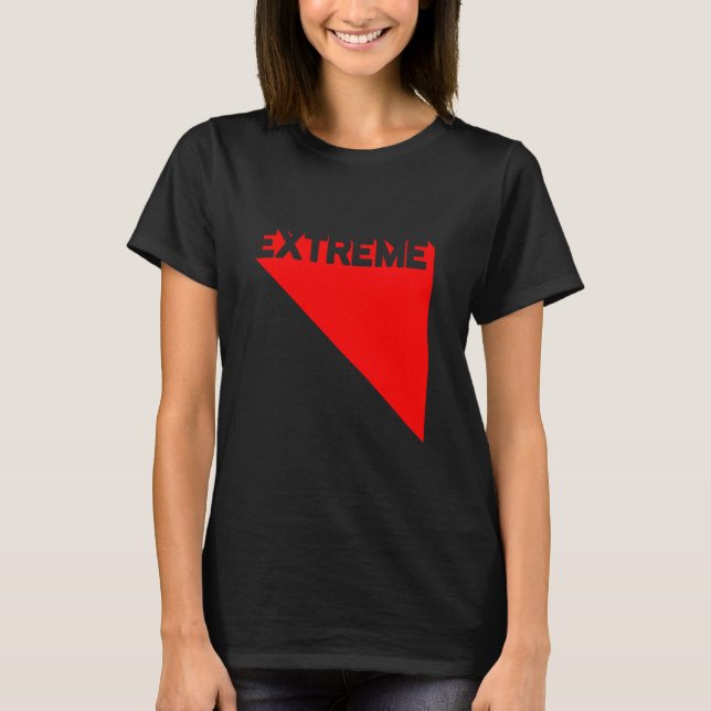 Extreme Red Modern Gym Fitness Workout Gym Trainin T-Shirt (Front)