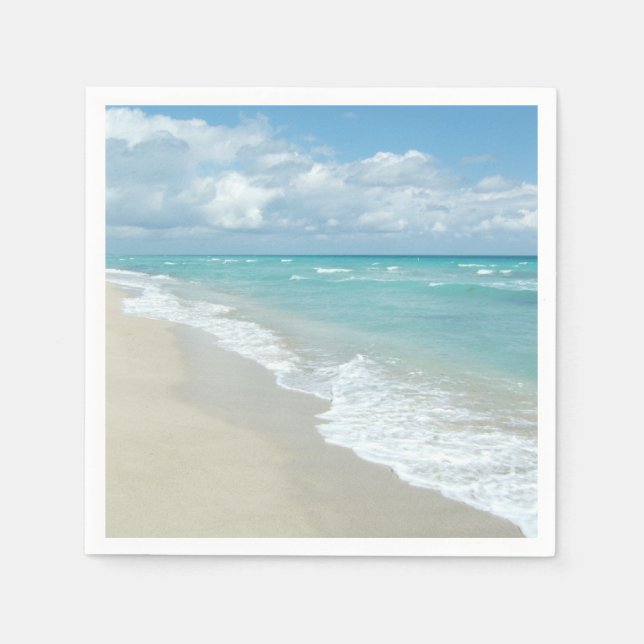 Extreme Relaxation Beach View Napkin (Front)