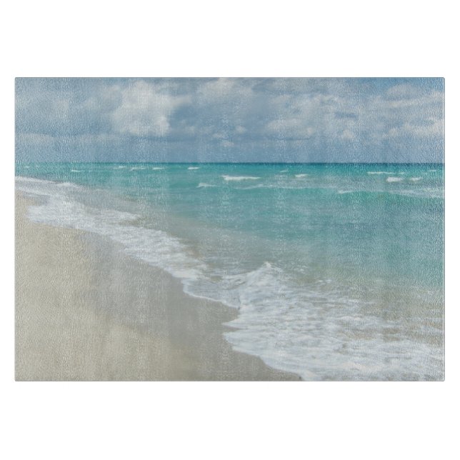 Extreme Relaxation Beach View Ocean Cutting Board (Front)