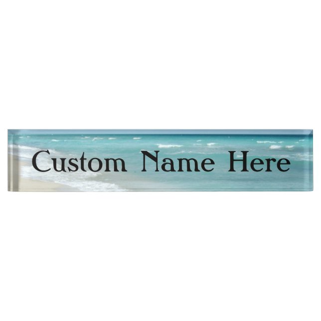 Extreme Relaxation Beach View Ocean Nameplate (Front)