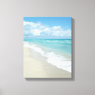 Extreme Relaxation Beach View White Sand Canvas Print