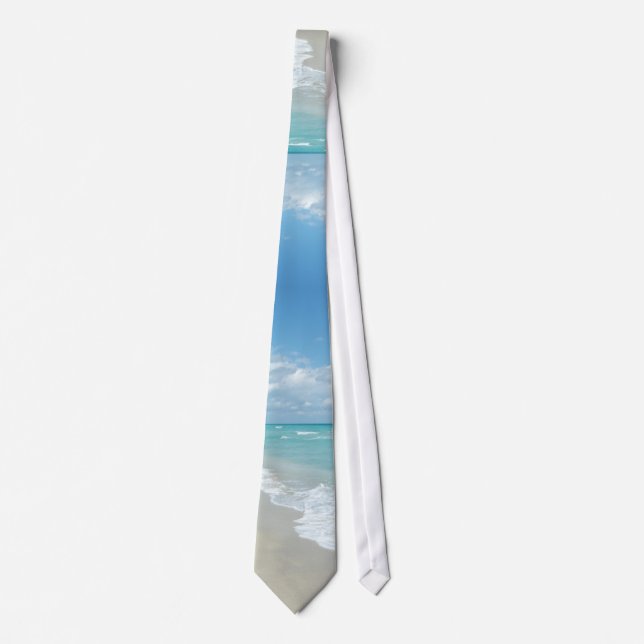 Extreme Relaxation Beach View White Sand Tie (Front)