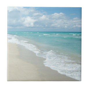 Extreme Relaxation Beach View White Sand Tile