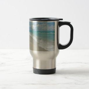 Extreme Relaxation Beach View White Sand Travel Mug