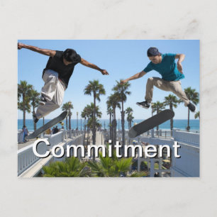 Extreme Skateboarding Commitment Card