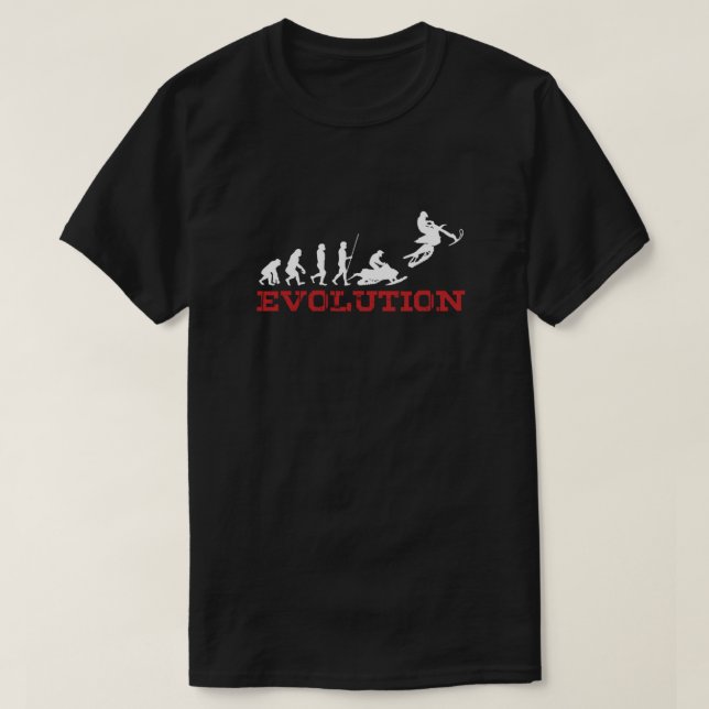 Extreme Snowbike Evolution Snow Bike Sports Gift T-Shirt (Design Front)