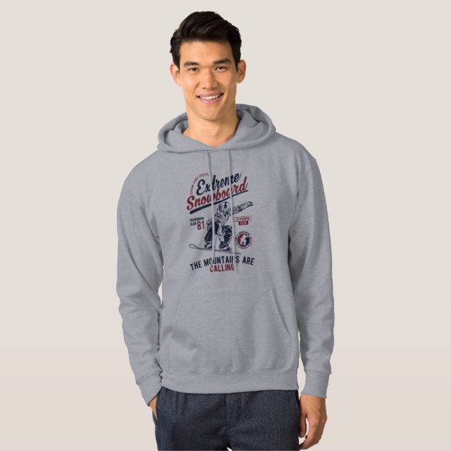 Extreme Snowboard, The Mountains are Calling Hoodie (Front Full)