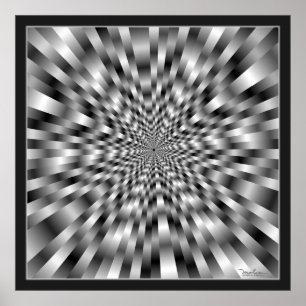 Extreme Speed Optical Illusion Poster