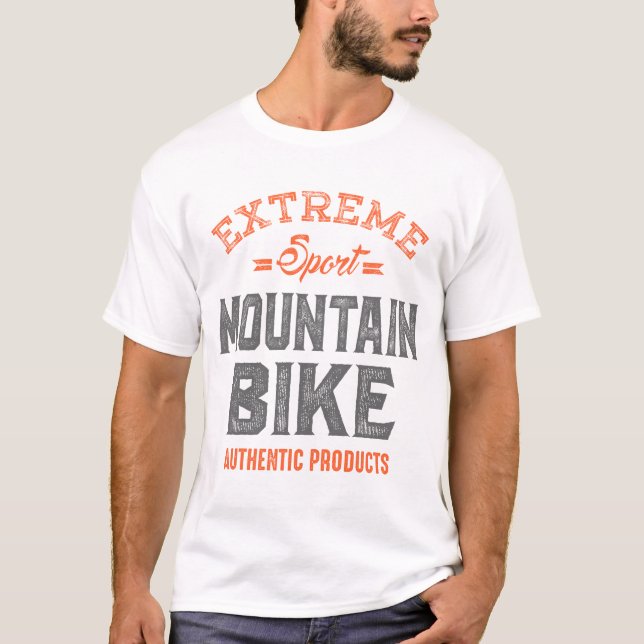 Extreme Sport Mountain Bike T-Shirt (Front)