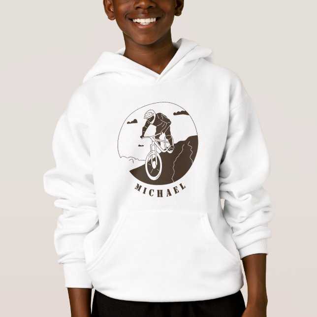 Extreme Sport Mountain Biking Cycling Cyclist Name (Front)