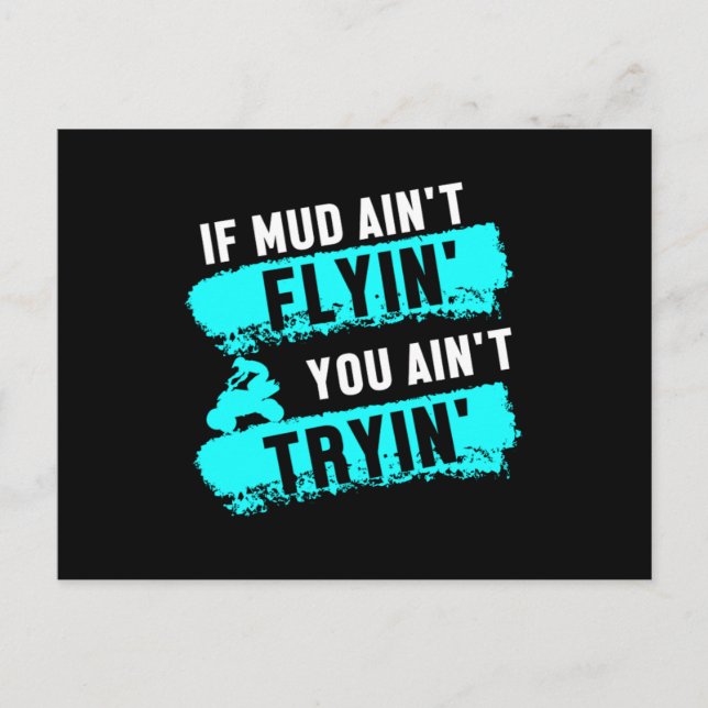 Extreme Sports ATV Rider Offroad Quad Racing Gift Postcard (Front)