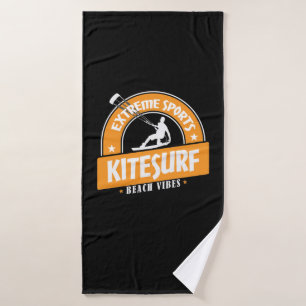 Extreme Sports Kitesurf Beach Vibes Bath Towel