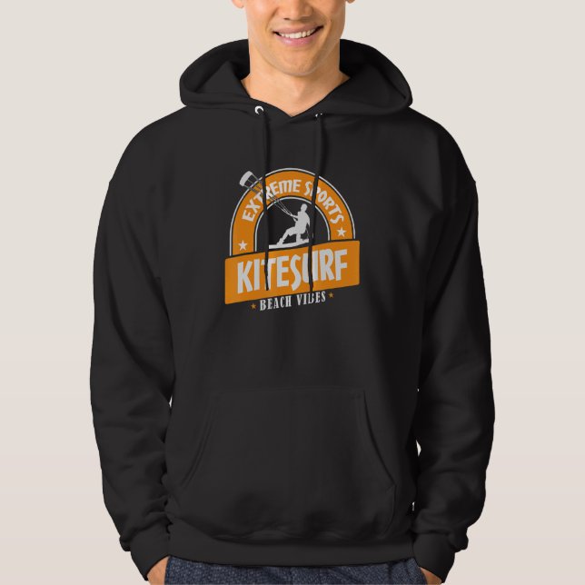 Extreme Sports Kitesurf Beach Vibes Hoodie (Front)