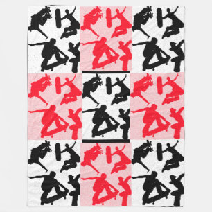 Extreme Sports Skateboarding Skate Park Fleece Blanket