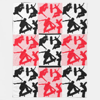 Extreme Sports Skateboarding Skate Park Fleece Blanket