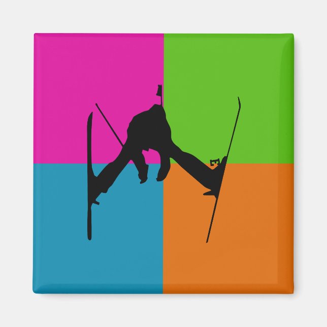 extreme sports - ski magnet (Front)
