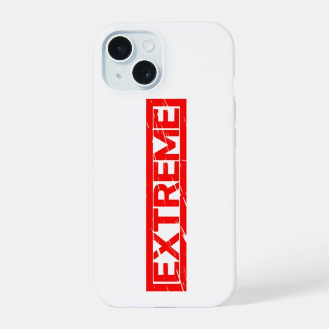 Extreme Stamp iPhone 15 Case (Back)