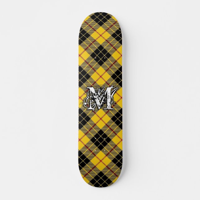 Extreme Tartan Clan MacLeod of Lewis Monogram Skateboard (Front)
