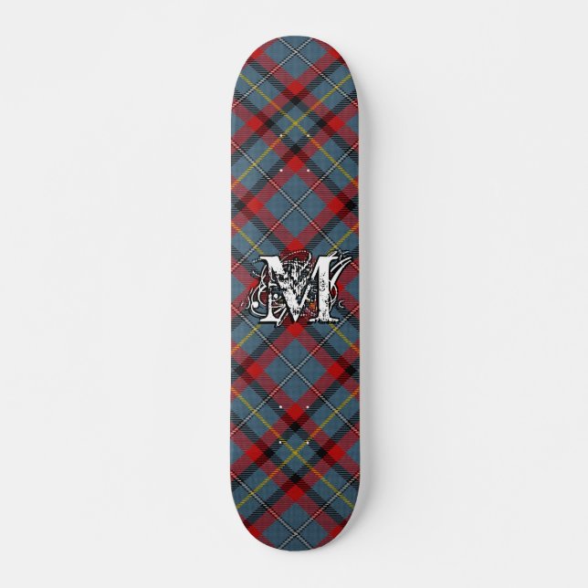 Extreme Tartan Irish Clan MacNamara McNamara Skateboard (Front)
