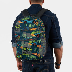 Extreme Tokyo Street Racing Pattern Printed Backpack