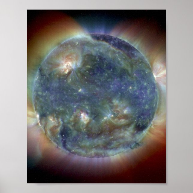 Extreme Ultraviolet Sun NASA Poster (Front)