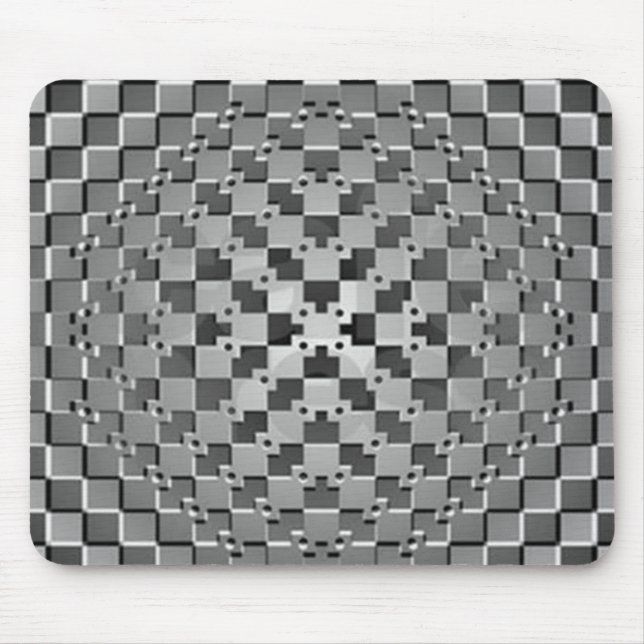 extremely challenging optical illusion mouse mat (Front)