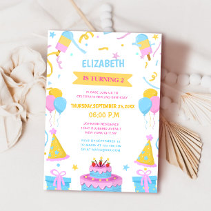 extremely cute unique kid's birthday invitation