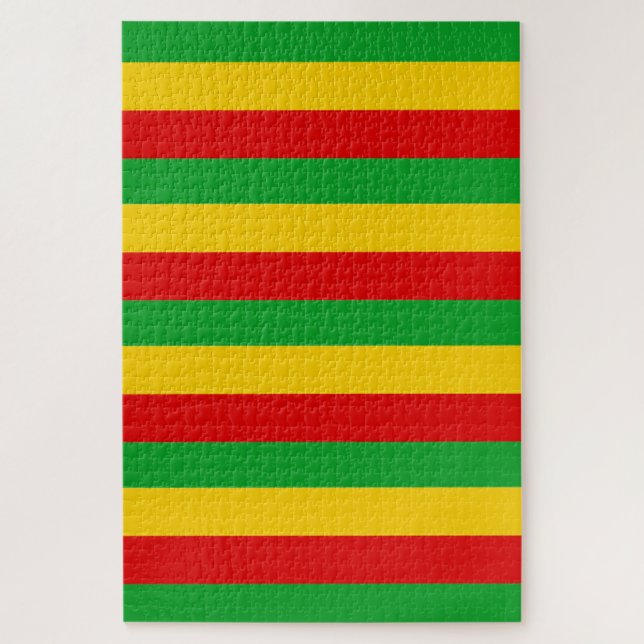 Extremely Hard Green Yellow Red Reggae Jigsaw Puzz Puzzle (Vertical)